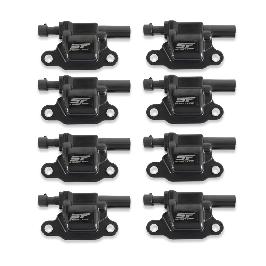 55118 MSD Street Fire Ignition Coils - Black - 8-Pack