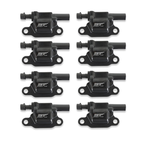 55118 MSD Street Fire Ignition Coils - Black - 8-Pack