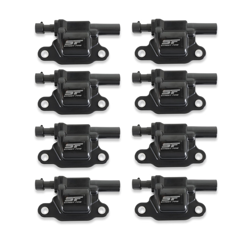 55118 MSD Street Fire Ignition Coils - Black - 8-Pack