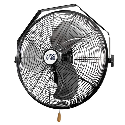 Maxx Air 18" Wall Mount Fan | Commercial Grade Fan for Garages, Shop, Barns and Patios for Indoor Use | Powerful 1,450 CFM and Easy Operation | Residential Wall Mount