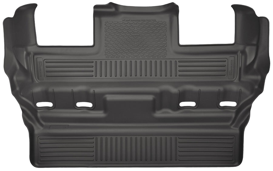 Weatherbeater Husky Liners Floor Mats | Fits 2015-2020 Cadillac Escalade; Chevrolet Tahoe; GMC Yukon w/2nd Row Bucket Seat | 3rd Row, 1-pc Black - 19301