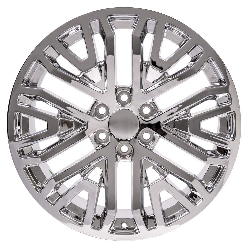 22 Inch OE Wheels CV37 Rim Fits Sierra 1500 Style 6x139.7 22x9 Chrome - Hollander 5906 (1)