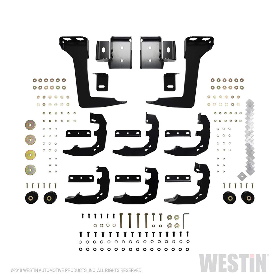 Westin PRO TRAXX 5 Oval Wheel to Wheel Nerf Bars fits 2019-2025 Ram 1500 Crew Cab 6'5" Bed (Exc 1500 Classic) Stainless Steel Pair