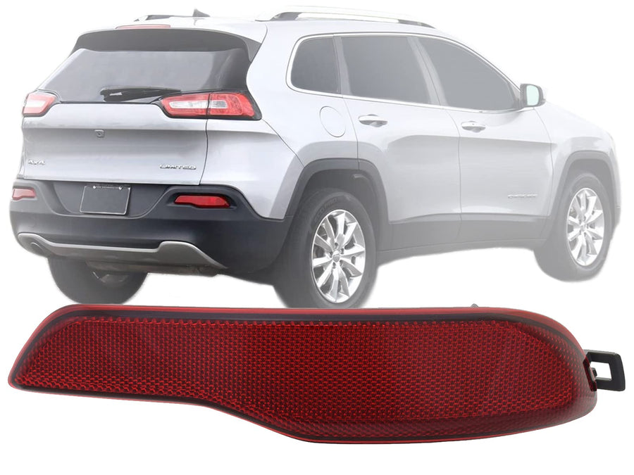 APA Replacement Auto Parts Avenue for Rear Bumper Reflector 2014 2015 2016 2017 2018 Cherokee Passenger Right Side 68105144AC CH1185109