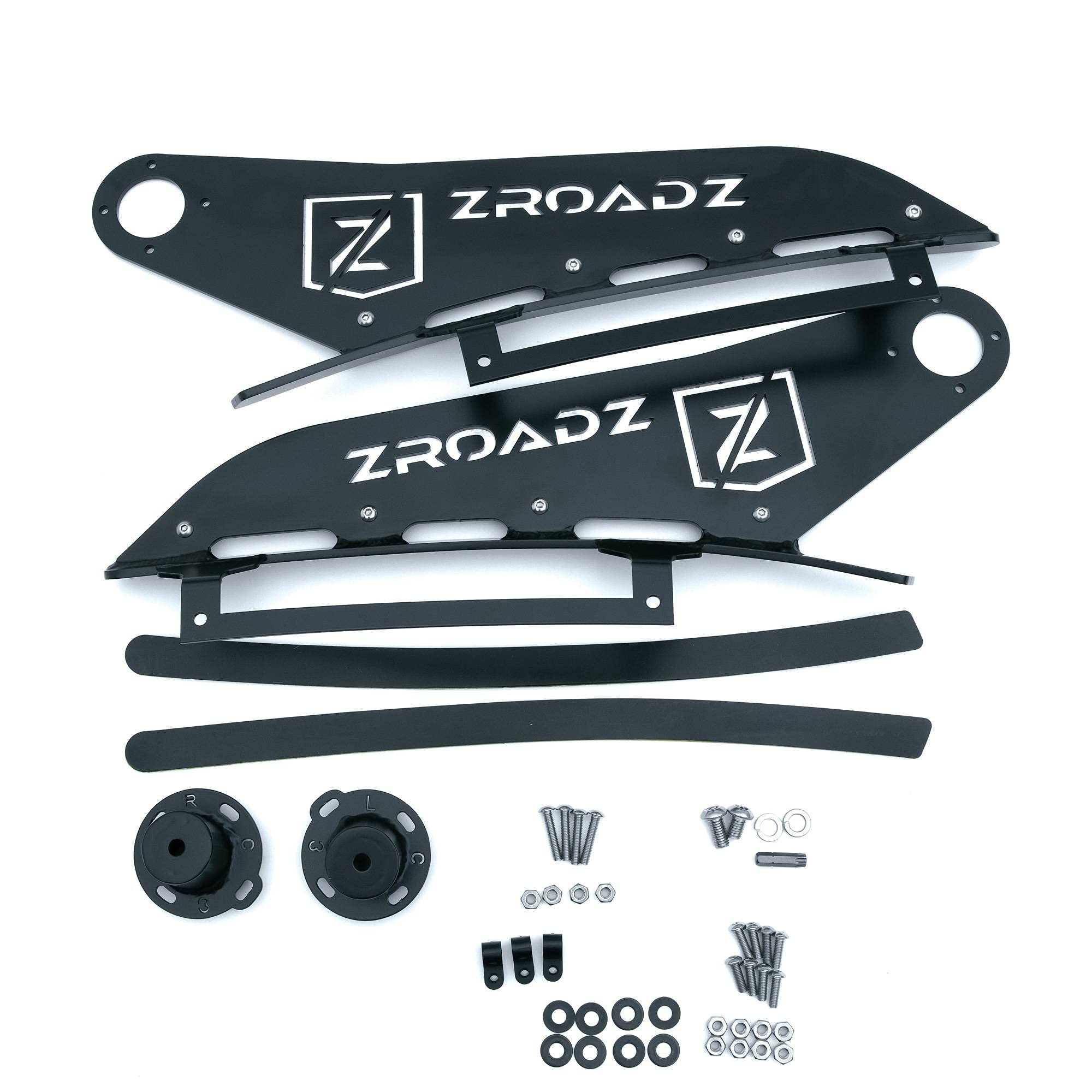 ZROADZ LED Front Roof Mounting Bracket - Compatible w/ 2007-2013 Chevrolet Silverado 1500 - to Mount (1) 50 Inch ZROADZ or similar style Curved Light Bar (Not Included) - PN #Z332051