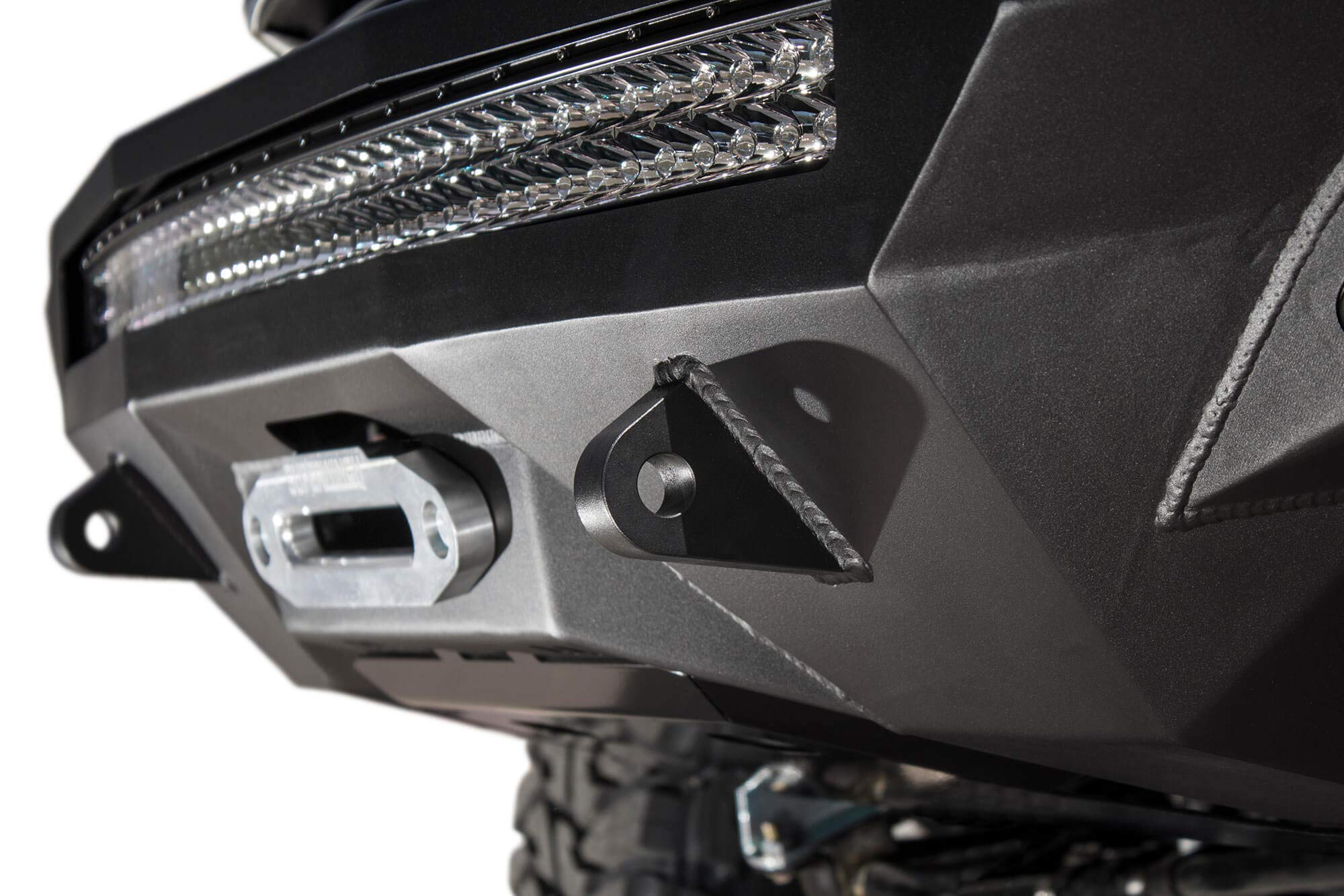 Stealth Fighter Front Bumper Addictive Desert Designs F161202860103 Hammer Black Panel Color Satin Black