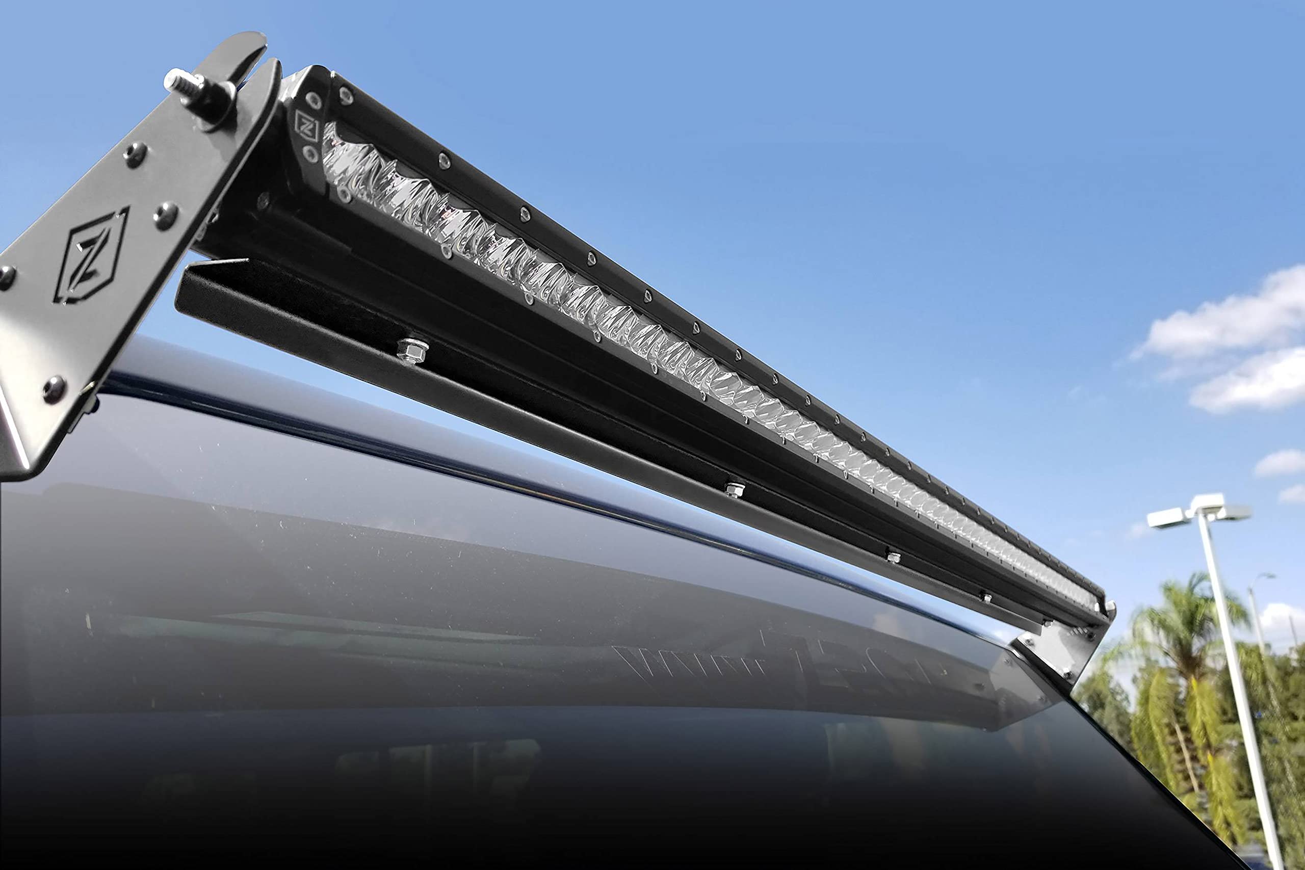 ZROADZ Wind Diffuser, Noise Cancelling Black, Aluminum for 50 Inch Straight Single Row LED Light Bar