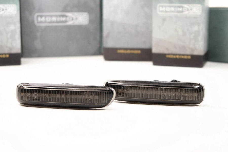 Morimoto XB LED Side Markers, Upgrade Plug and Play Housing, Fits BWM E46 1999-2003, DOT Approved Assembly with Amber LED Chips, UV Resistant, 10 Year Warranty (1x LF0003)