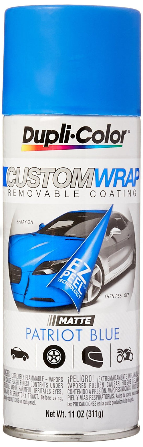 Custom Wrap Dupli-Color ECWRC7967 Matte Removable Automotive Paint – Patriot Blue Spray Paint - 11 oz. Aerosol Can