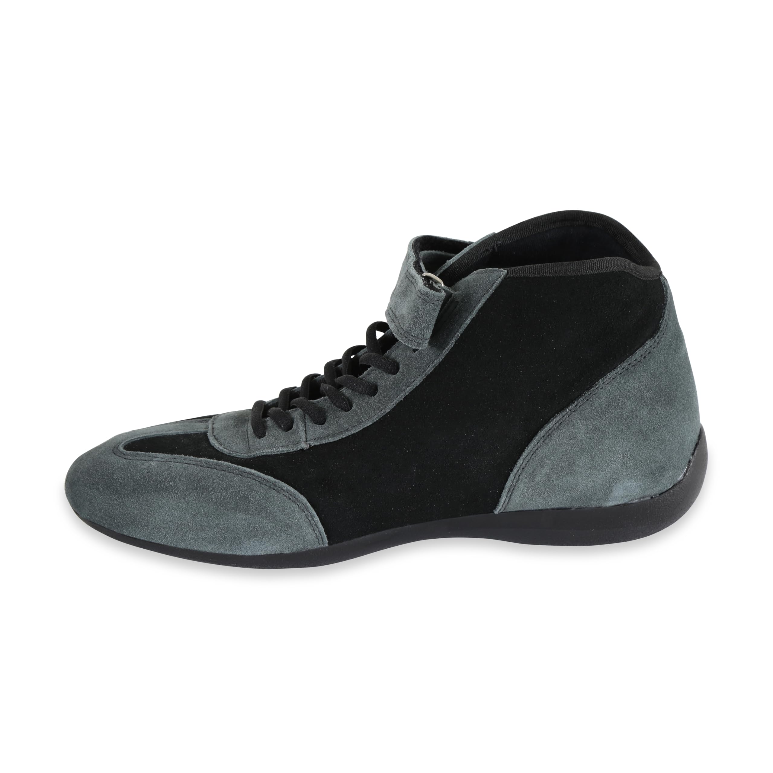 SIMPSON SAFETY MT105BK - Driving Shoe Fusion - Mid-Top - SFI 3.3/5 - Suede Outer - Nomex Inner - Black/Gray - 10.5 Mens / 12 Womens - Pair