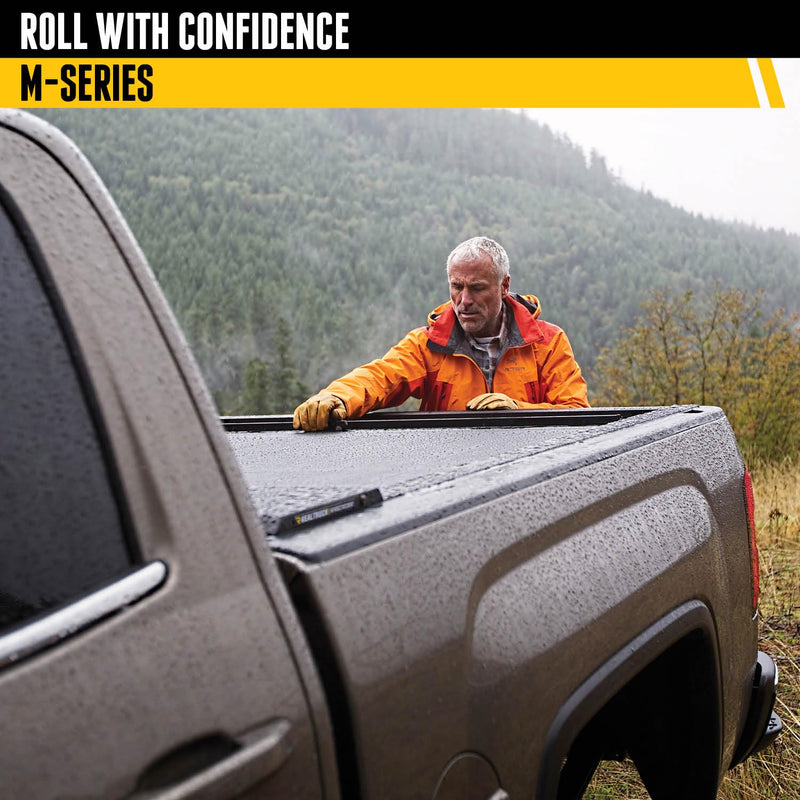 LG152M Roll-N-Lock M-Series Tonneau Cover for Ford F-250 Super Duty-96.5 in,Black