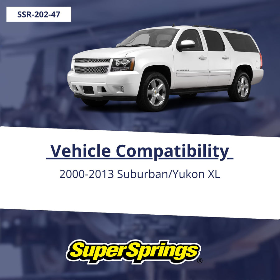 SumoSprings Rear for Chevrolet Tahoe|Suburban 2500, GMC Yukon 2500, SuperSprings SSR-202-47, Black