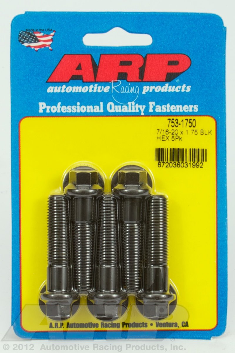 Hex ARP (753-1750) Oxide Bolt, Black