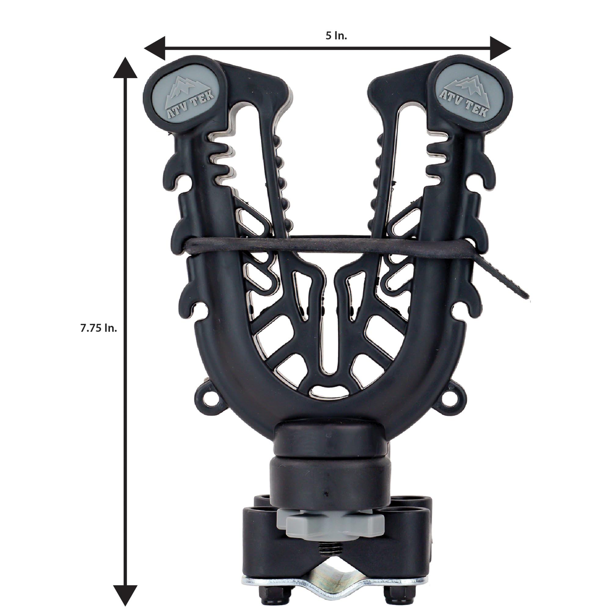 FlexGrip Pro Mounting Rack for Gun, Bow, Tools, Utilities - ATV TEK, Single Rider