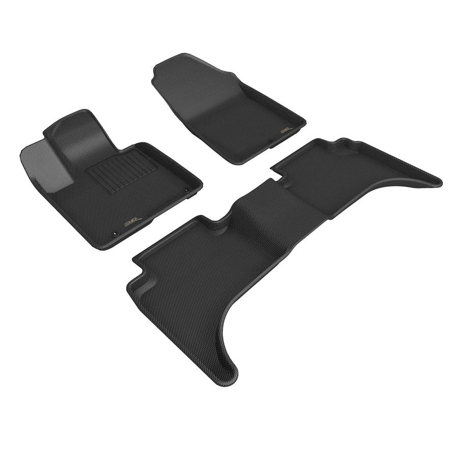 Custom Fit 3D MAXpider Kagu Floor Mat (Black) Compatible with Hyundai Santa Cruz 2022-2026 - Full Set