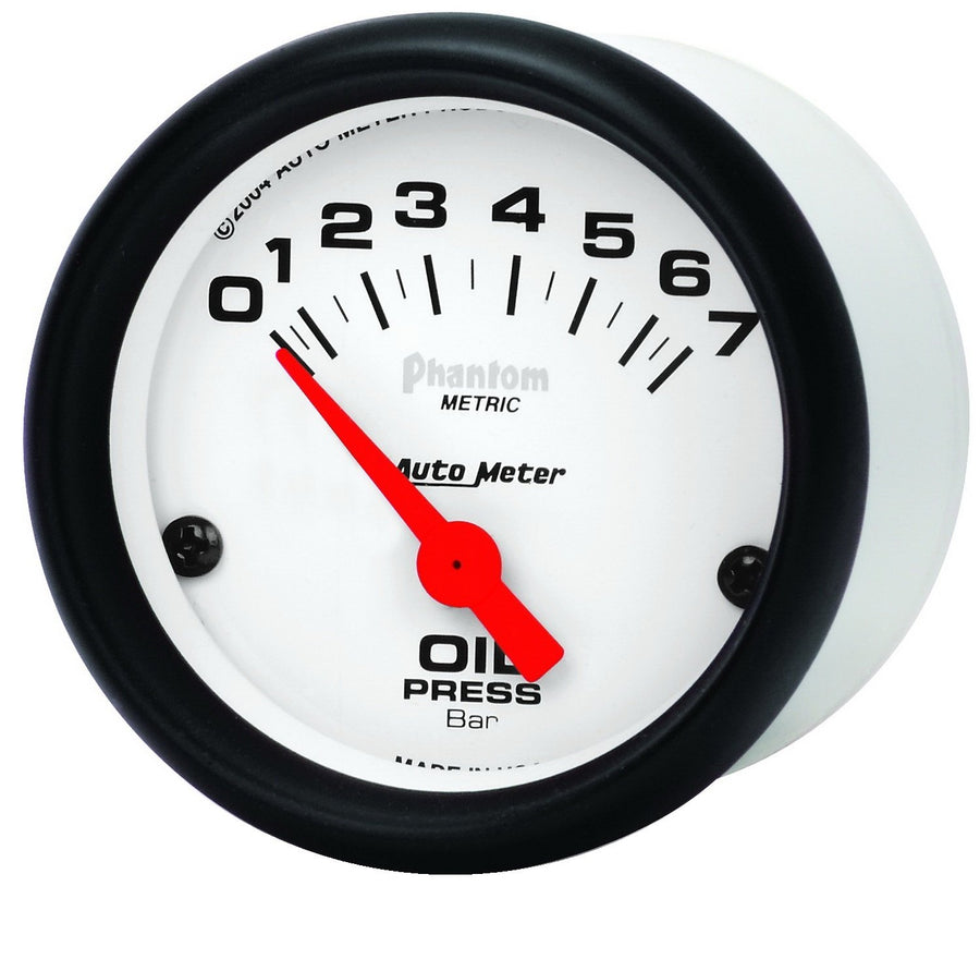 Phantom Electric Metric Oil Pressure Gauge Auto Meter 5727-M