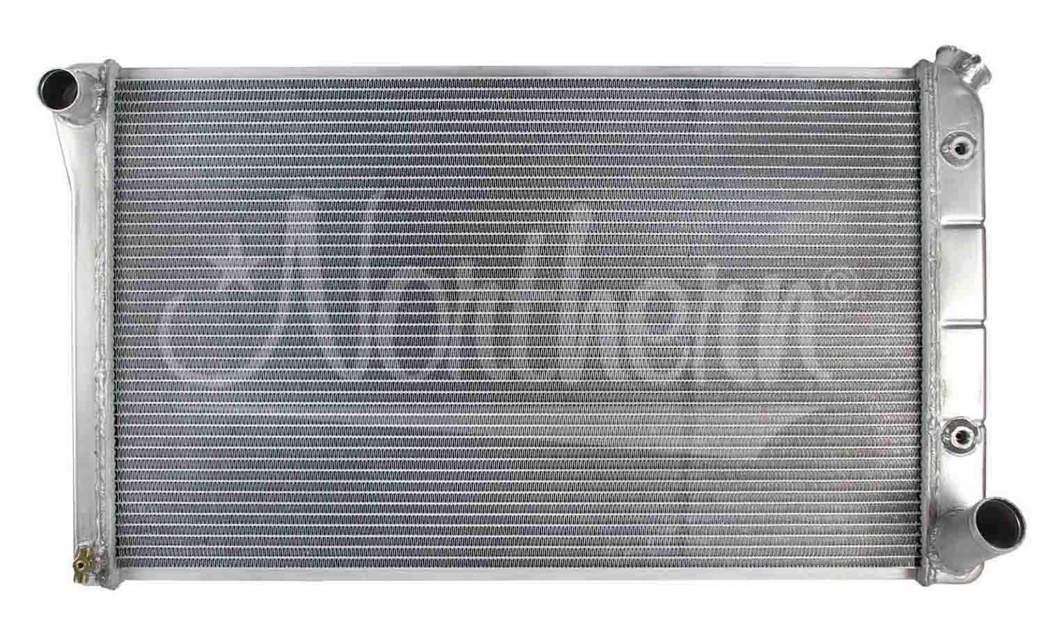 Northern Radiator Driver Side Inlet 32-3/4 in W x 18-3/8 in H x 3-1/8 in D, Passenger Side Outlet, Aluminum, Natural, Automatic, GM Fullsize Truck 1967-72, Each