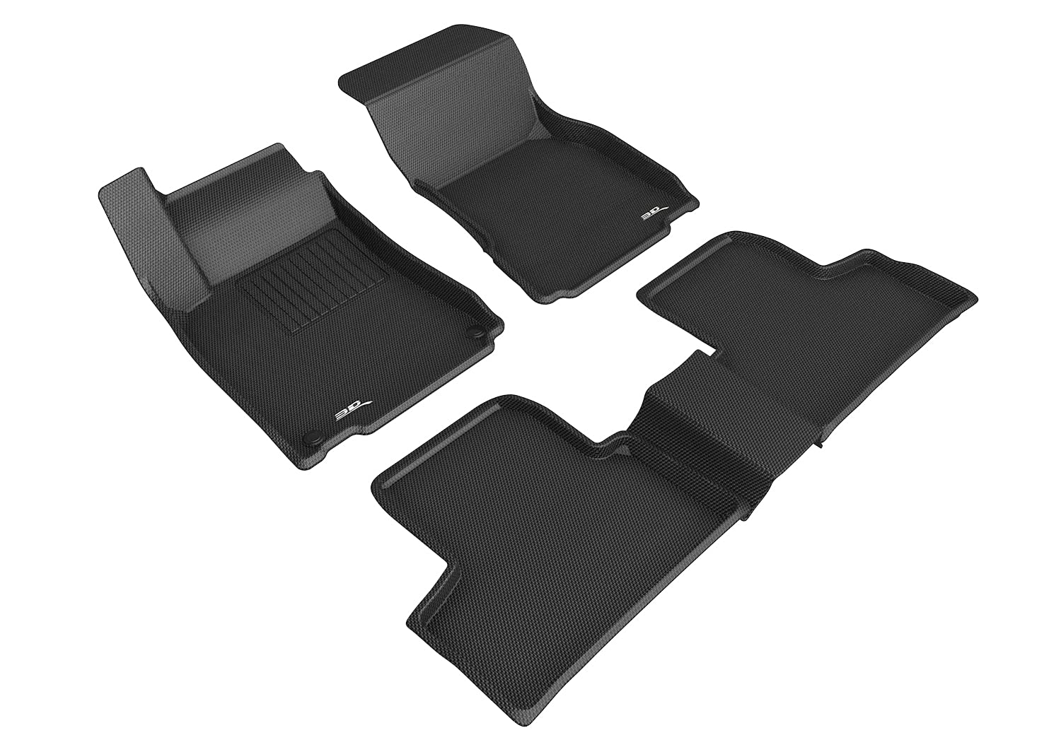 Custom Fit 3D MAXpider Kagu Floor Mat (Black) Compatible with Mercedes-Benz Glb 250 5-Seat (X247) 2020-2026 / Amg Glb35 2021-2026 - 1st & 2nd Row