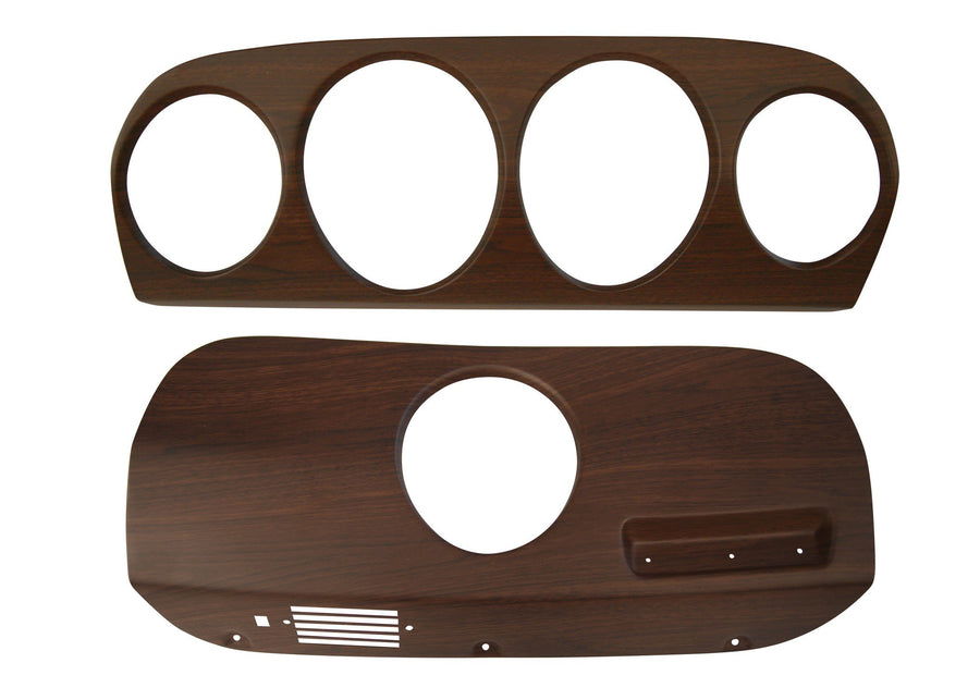 Deluxe Walnut Dash Inserts Scott Drake C9ZZ-10838-WMIK