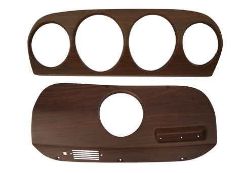 Deluxe Walnut Dash Inserts Scott Drake C9ZZ-10838-WMIK