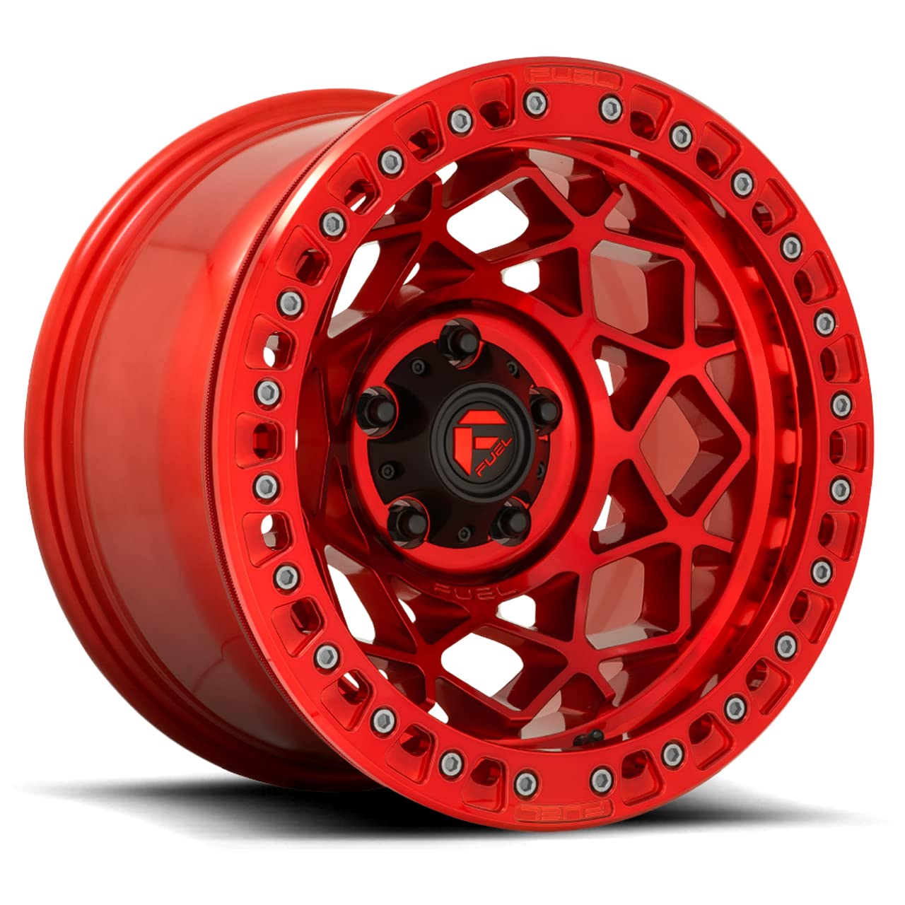 FUEL OFF-ROAD D121 BEADLOCK UNIT 17X9, 5X5.0, 4.41, -15mm CANDY RED - D12117907545