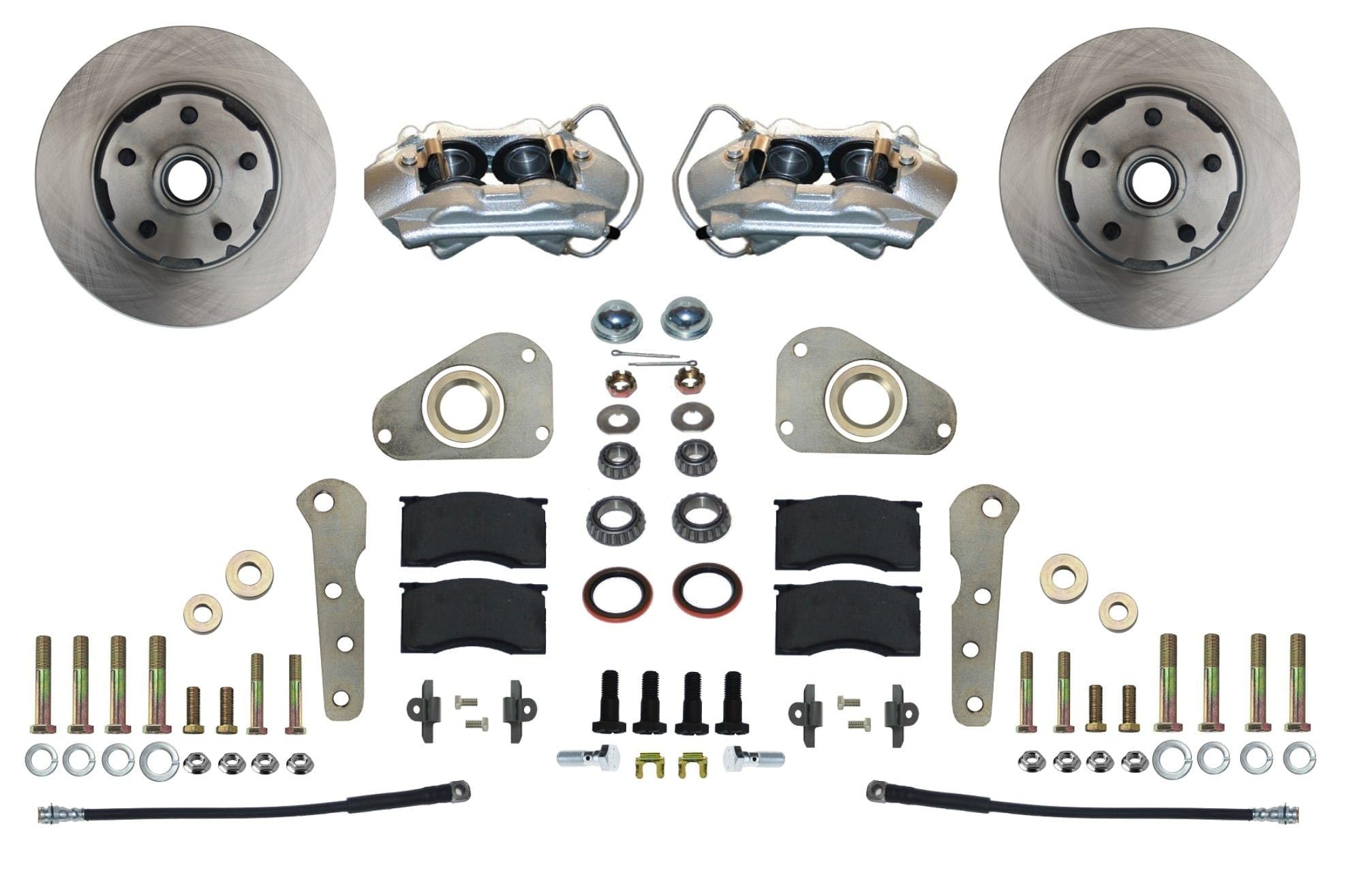 Front Disc Brake Conversion Kit LEED BRAKES Spindle Mount