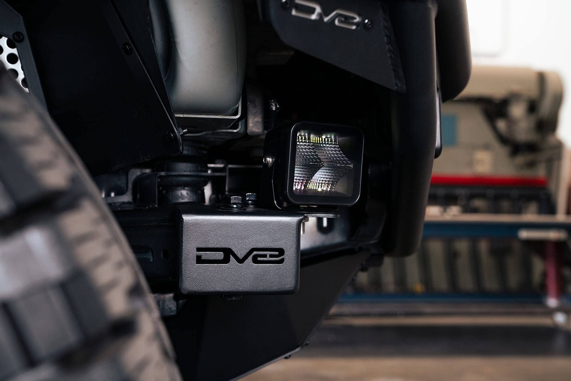Accessory Mount Crash Bar Caps for 2021-2025 Ford Bronco | Fits Up to 35" Tires | Cleans up Unfinished Crash Bars | Mounts LED Pod Lights, Rock Lights, RGB Accent Lights, or GoPro | DV8 Offroad