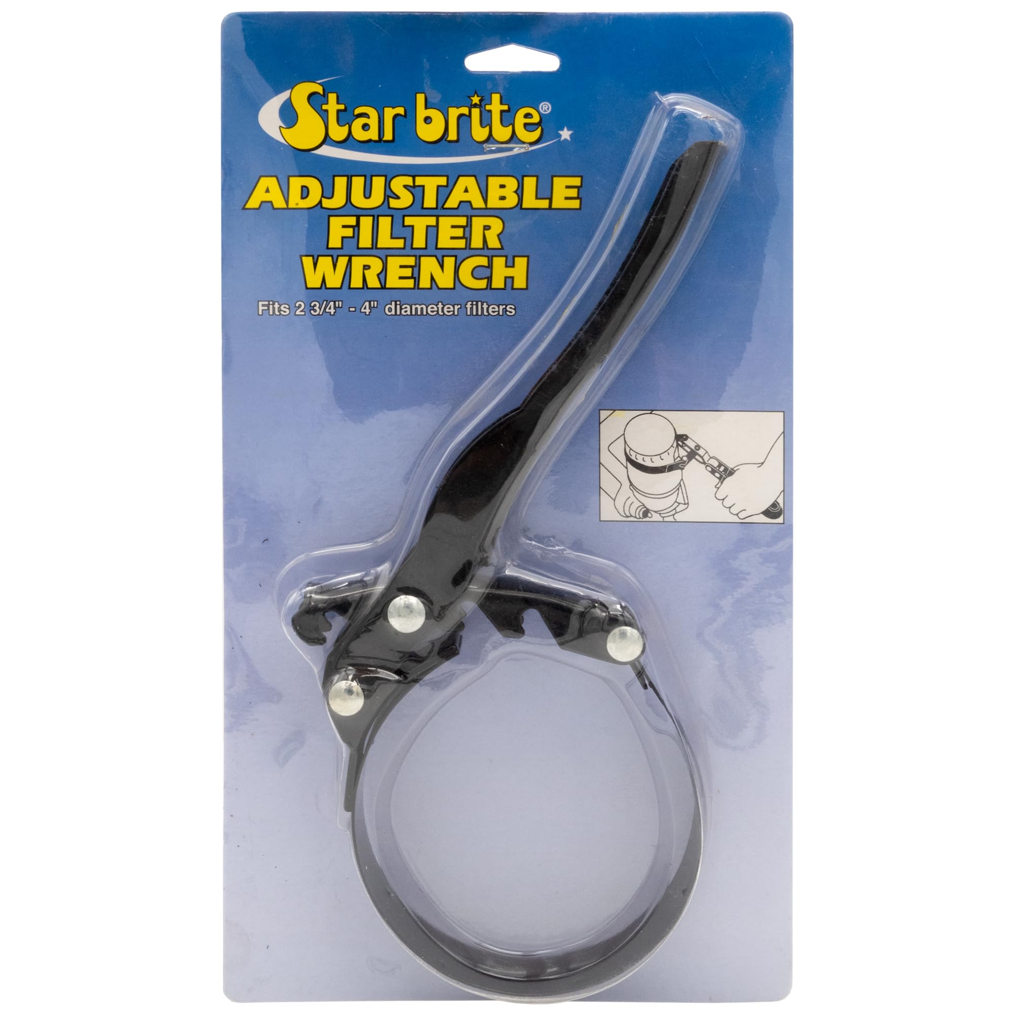 Oil Filter Wrench STAR BRITE (ADJ) 2-3/4" x 4" (028908)