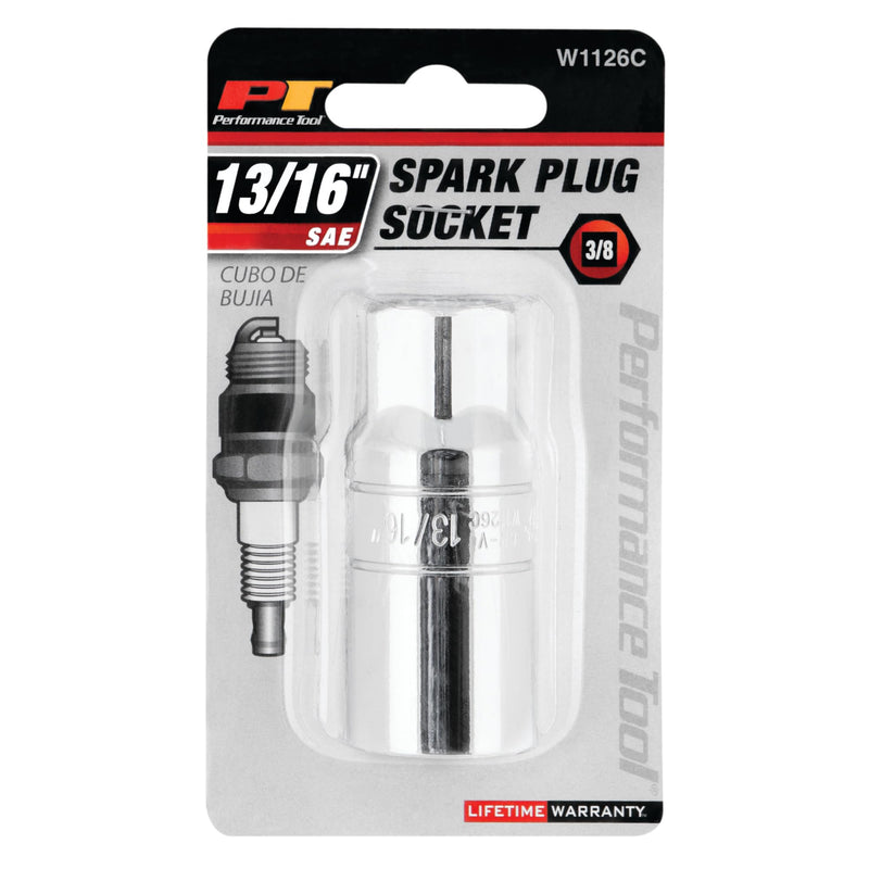W1126C Performance Tool Socket (3/8-Inch Drive 13/16-Inch SP)