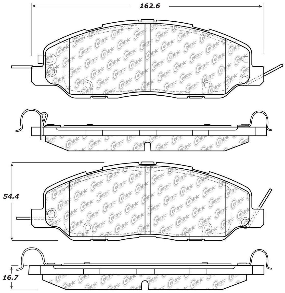105.14630 Centric Front Brake Pad
