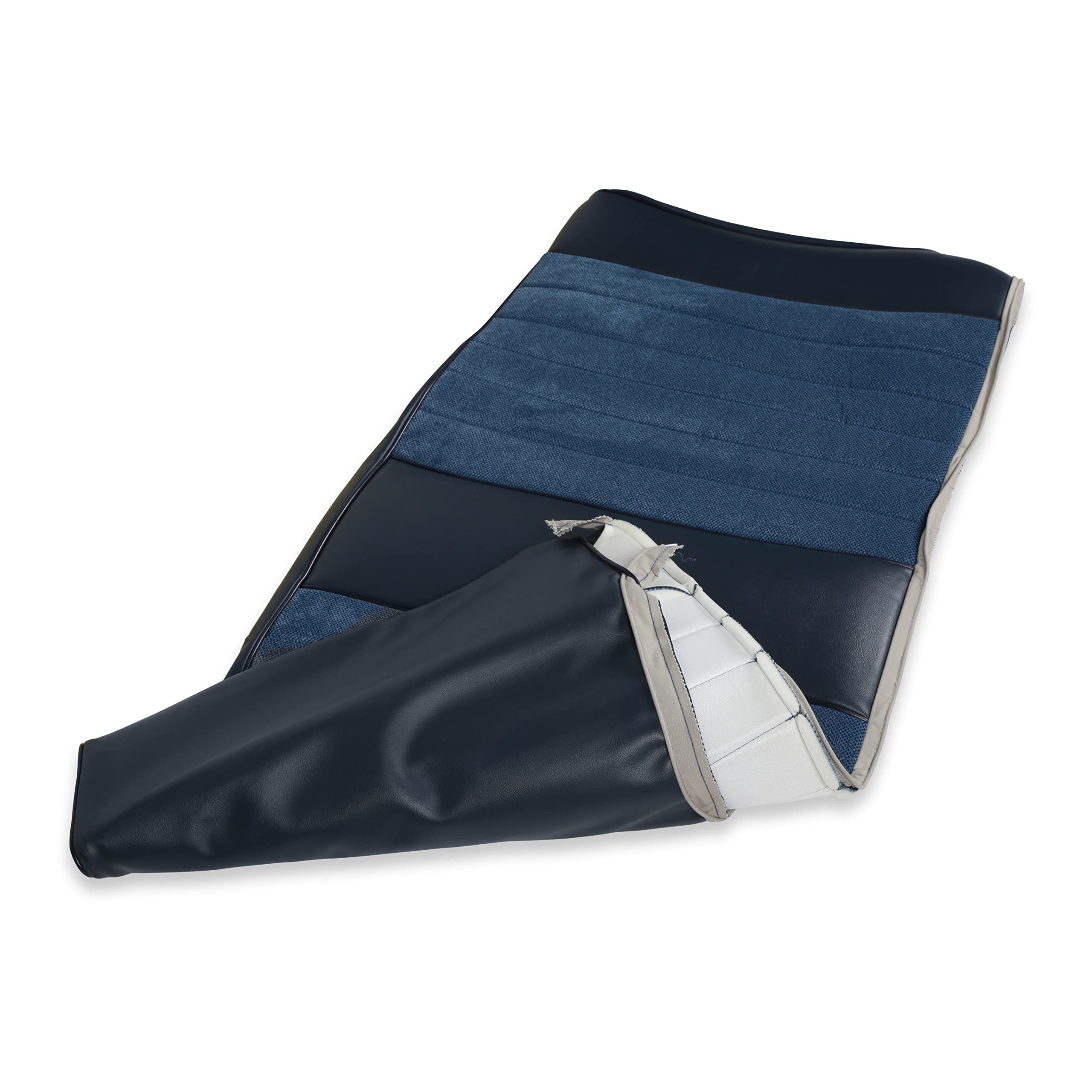 05-312 Brothers Trucks Seat Upholstery Standard Pleat Cloth/Vinyl - Navy