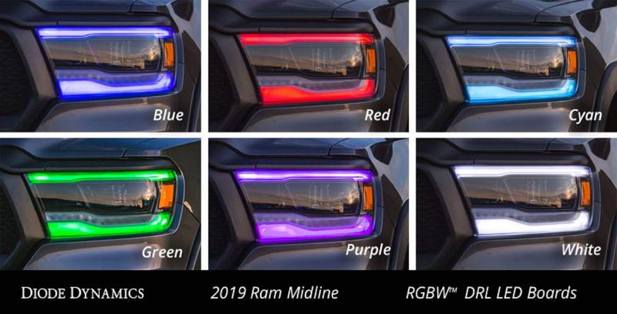 Diode Dynamics 2019 Ram Midline RGBW DRL Boards