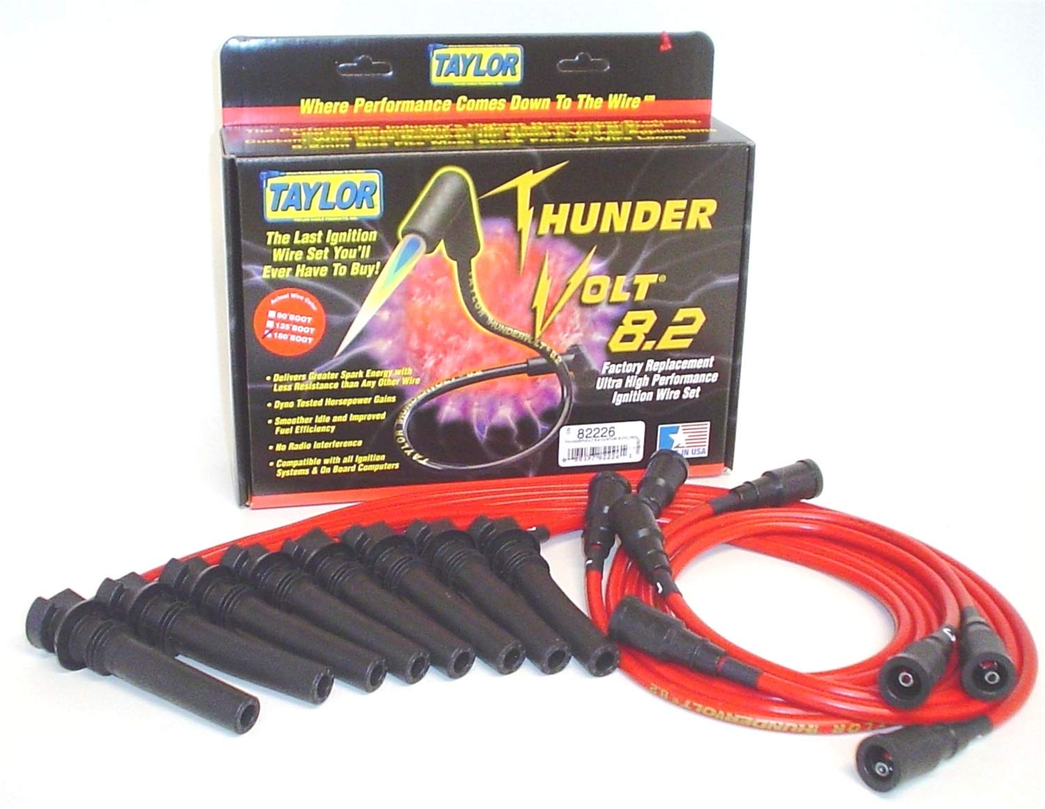 Thundervolt 8.2 Taylor Cable custom 8 cyl red