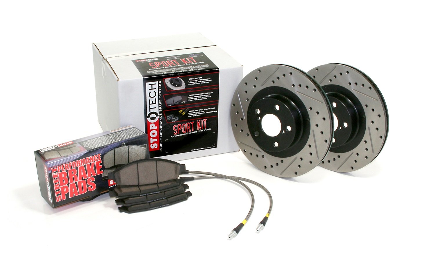 Sport Axle Pack, Drilled & Slotted, Rear Stoptech 978.33091R