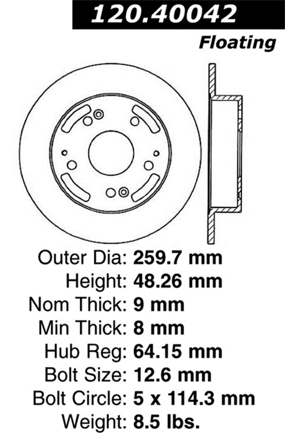 Sport Drilled/Slotted Brake Rotor StopTech 127.40042R (Rear Right), 1 Pack