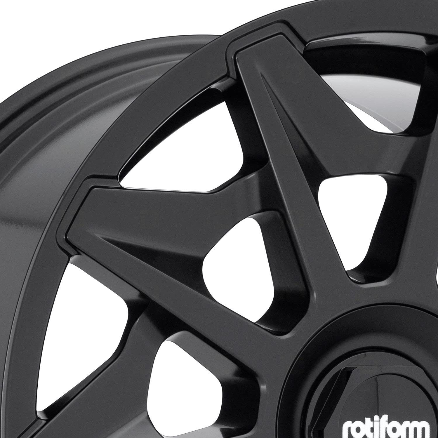 19x8.5 Rotiform cvt 5x112 45et 66.56mm matte black wheel