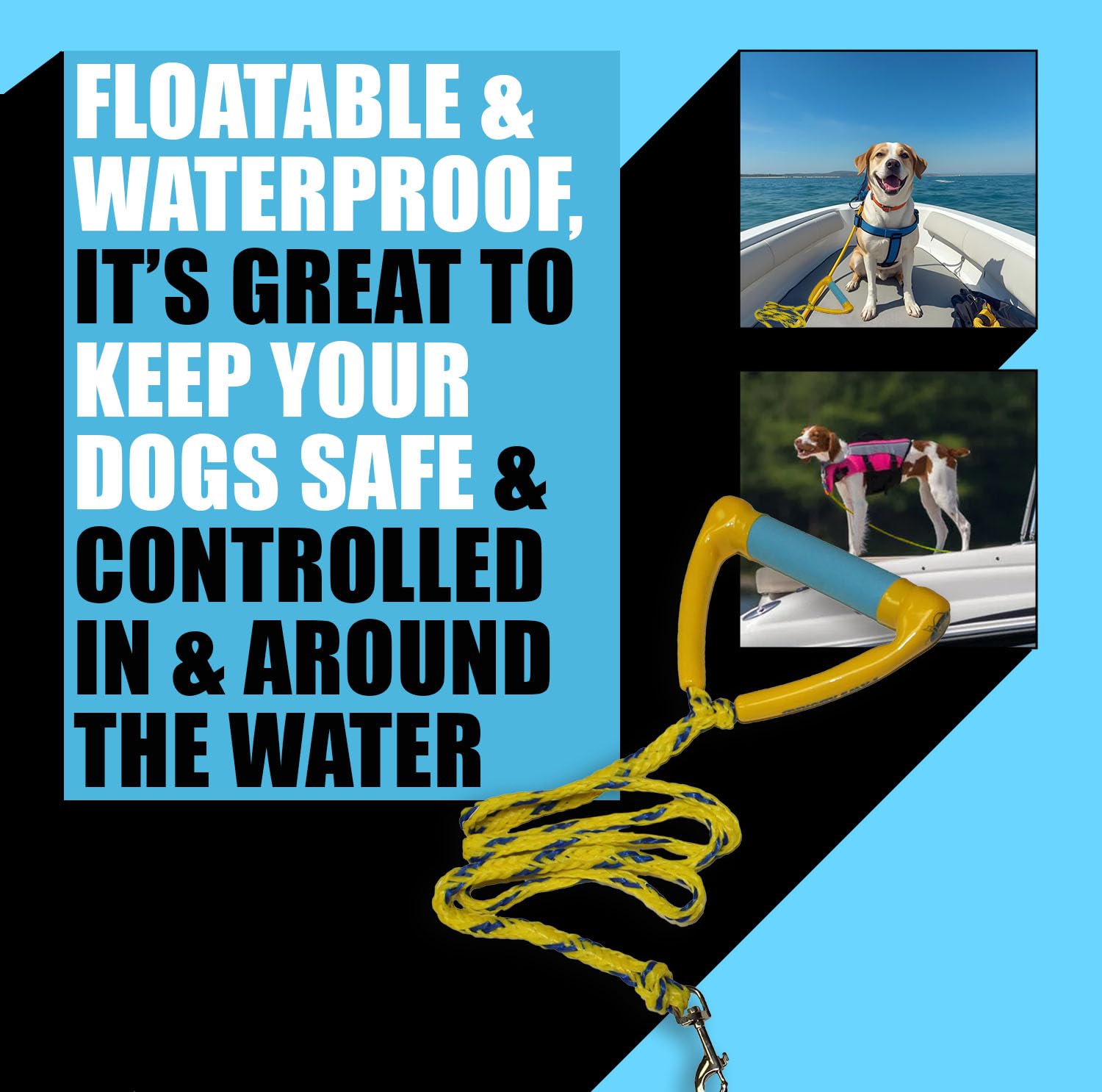 3000 Paws Aboard Water Ski Rope Leash