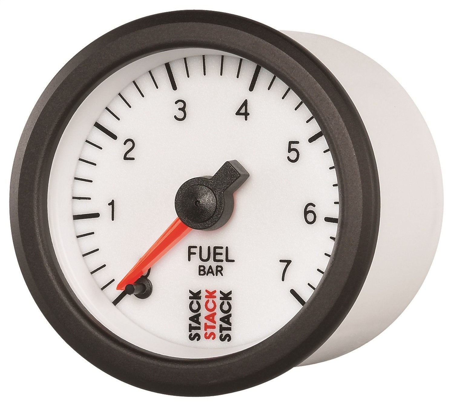 52mm M10 Male Stack ST3355 White 0-7 Bar Professional Stepper Motor Fuel Pressure Gauge