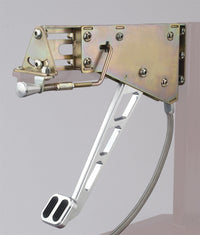 Billet Aluminum Lokar EFB-9003 Under-The-Dash Foot Operated Emergency Brake with Windowed Arm and Rubber