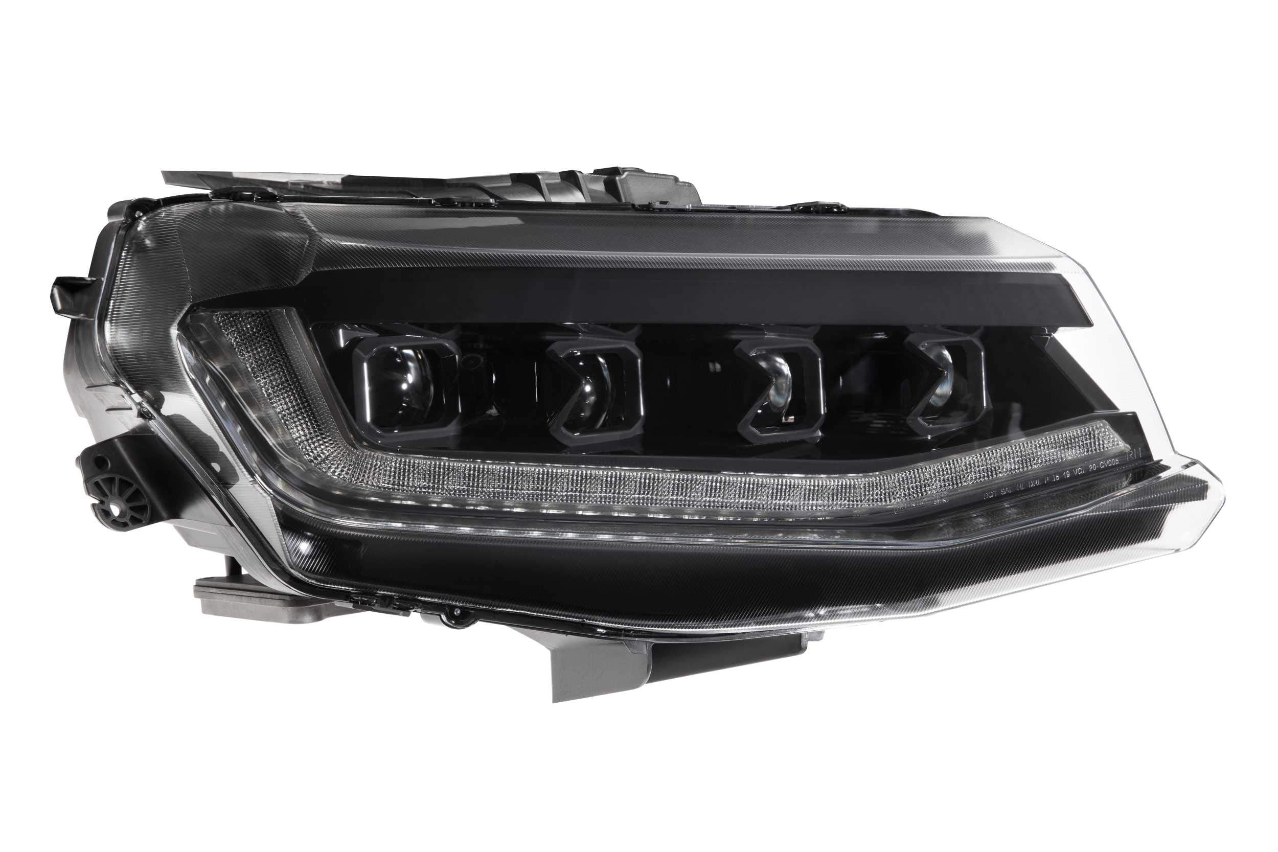 XB LED Headlight Housing Upgrade Morimoto, Fits 2016-2018 Chevrolet Camaro, Plug and Play Replacement, DOT Approved LED Assembly with Switchback Sequential Turn Signals & UV Coated Lens (1x LF403)