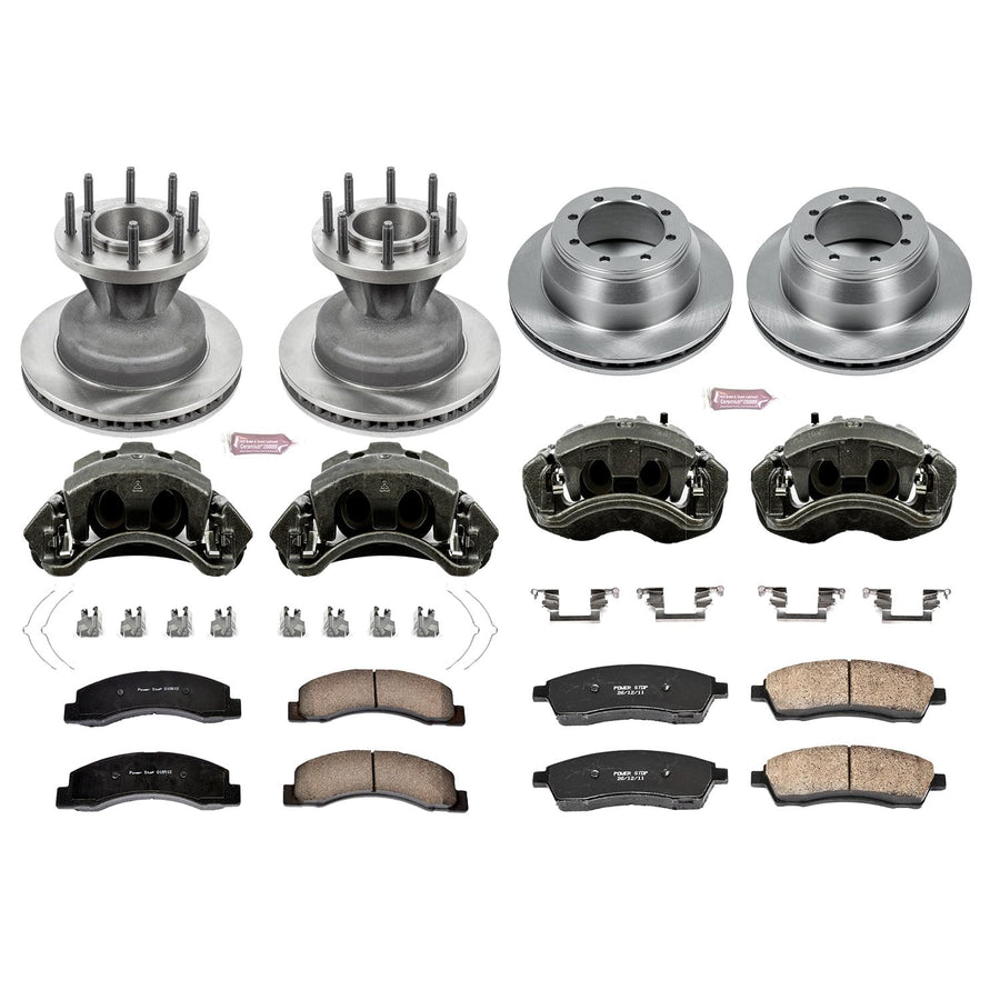 Power Stop KCOE6384 1-Click OE Replacement Brake Kit with Calipers Autospecialty For Ford F-350 Super Duty 2003-2004 [Model Specific]