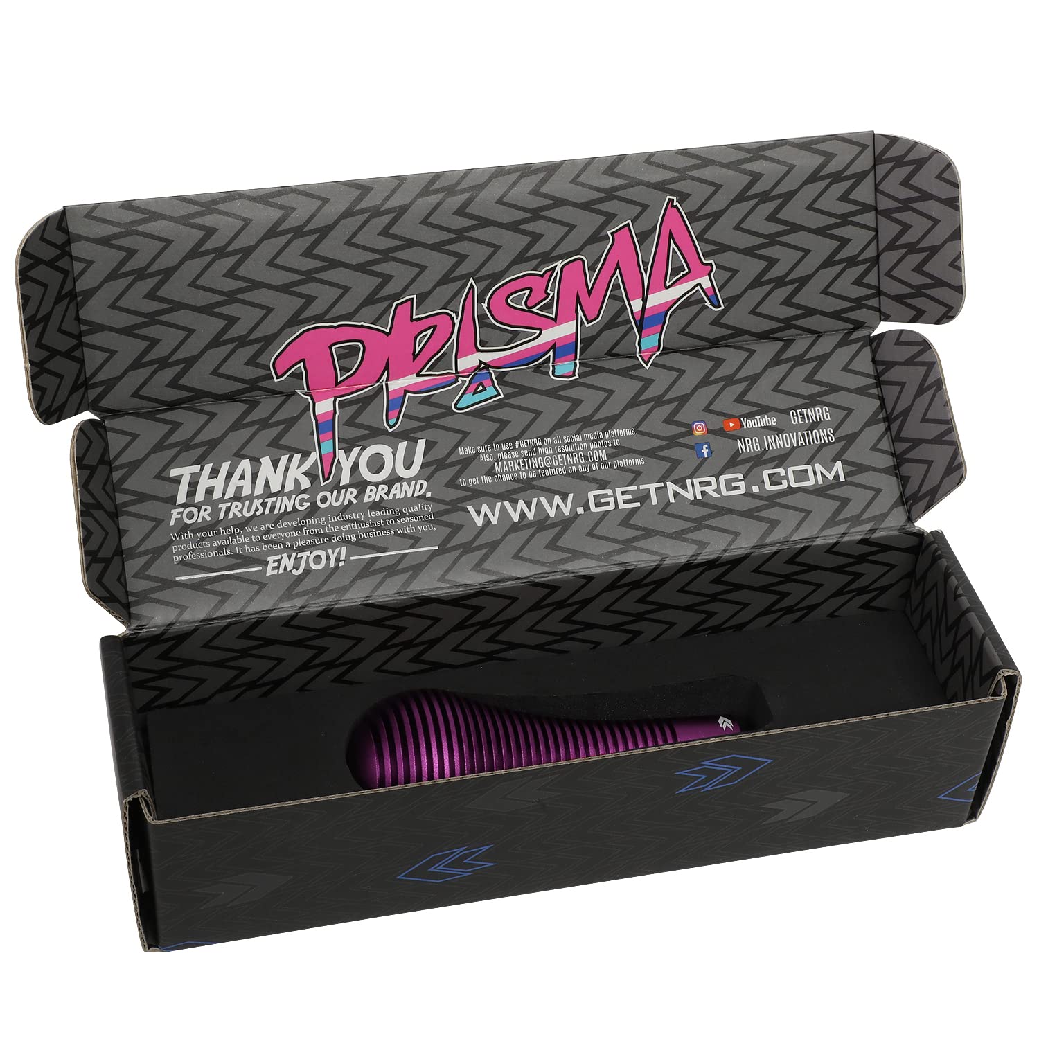 NRG Innovations Shift Knob NRG-SK-701PP with Thread Adapter Wrench Teardrop Style Lever Stick Shifter Handle Billet Aluminum for M10 X 1.25, M10 X 1.5, M12 X 1.25, M12 X 1.5 Thread Pattern Shifter