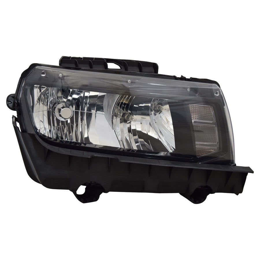 Right TYC Headlight Assembly Compatible with 2014-2015 Chevrolet Camaro