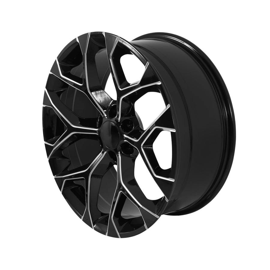 582 Series REV Wheels 582M-2298324 - 22x9-5.94 bs - 6x5.5/6x139.7 -Black/Machined Lip