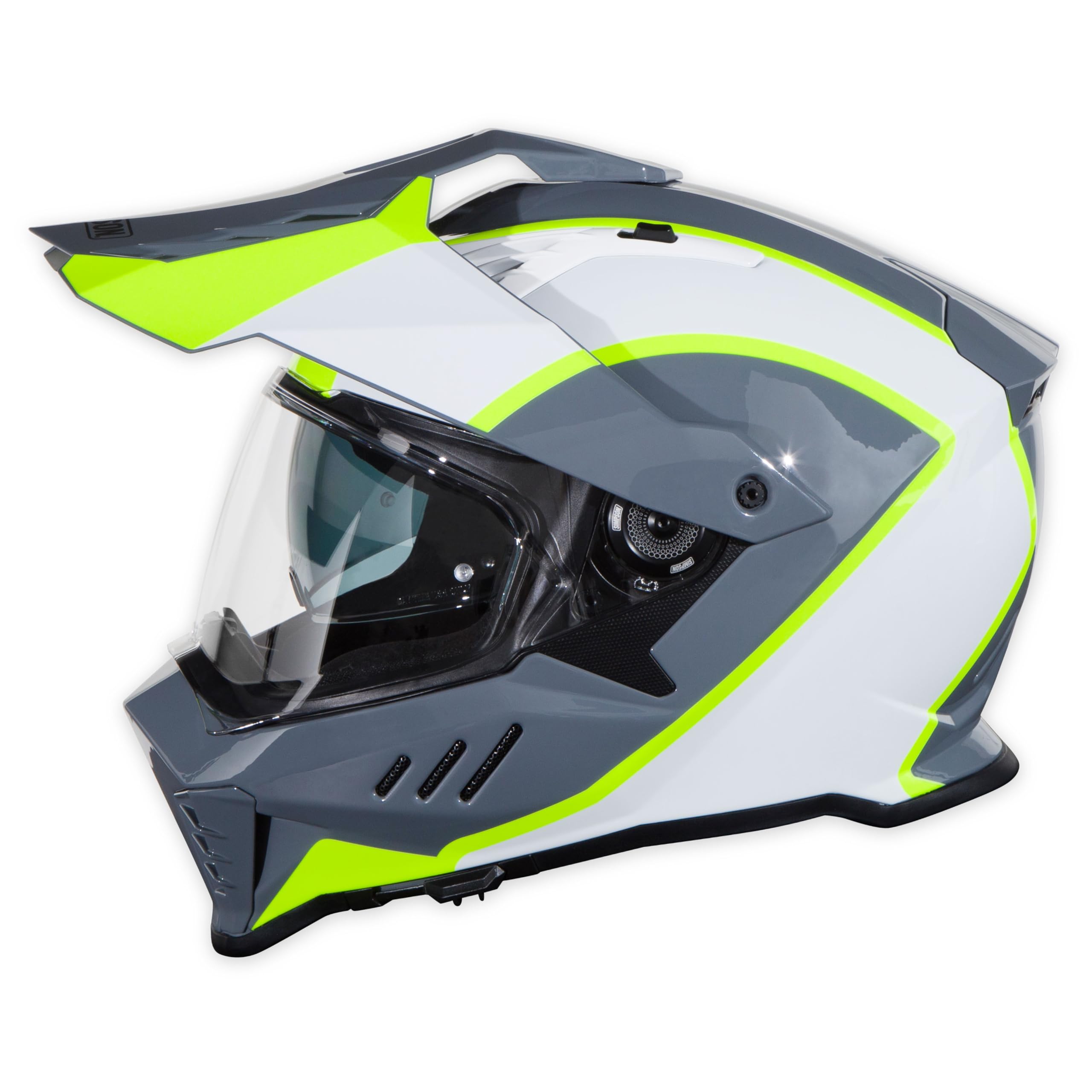Simpson Bandit Xcursion Motorcycle Helmet - BC Yellow - 2XL | Off Road Dirt Bike UTV Motocross ATV | Full Face | Removable Peak | Clear Pinlock Anti-Fog Visor Shield | DOT ECE Certified (XBBGWY2X)