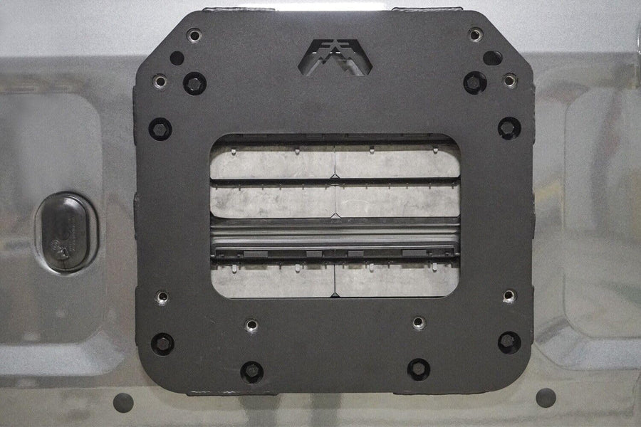 Fab Fours Tire Carrier Relocation Bracket FB21-Y5251T-1 fits 21-23 Ford Bronco - 2 Stage Black Powder Coated