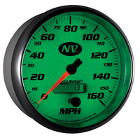 Auto Meter 5" NV 7489 In-Dash Electric Programmable Speedometer 160 mph