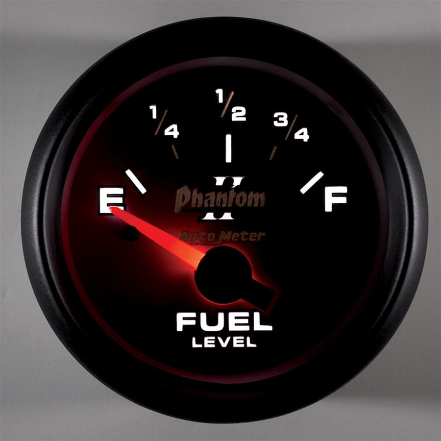 Auto Meter Phantom II 7513 2-1/16" 0-90 ohms Short Sweep Electric Fuel Level Gauge for GM