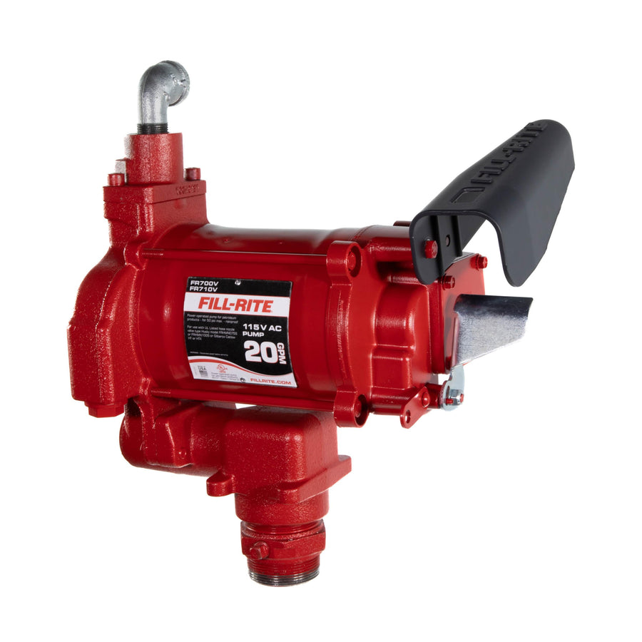 Fill-Rite 115V FR700VN 20 GPM Fuel Transfer Pump (Pump Only Model) | For Gasoline, Diesel, Kerosene, Ethanol Blends, Methanol Blends & Biodiesel up to B20