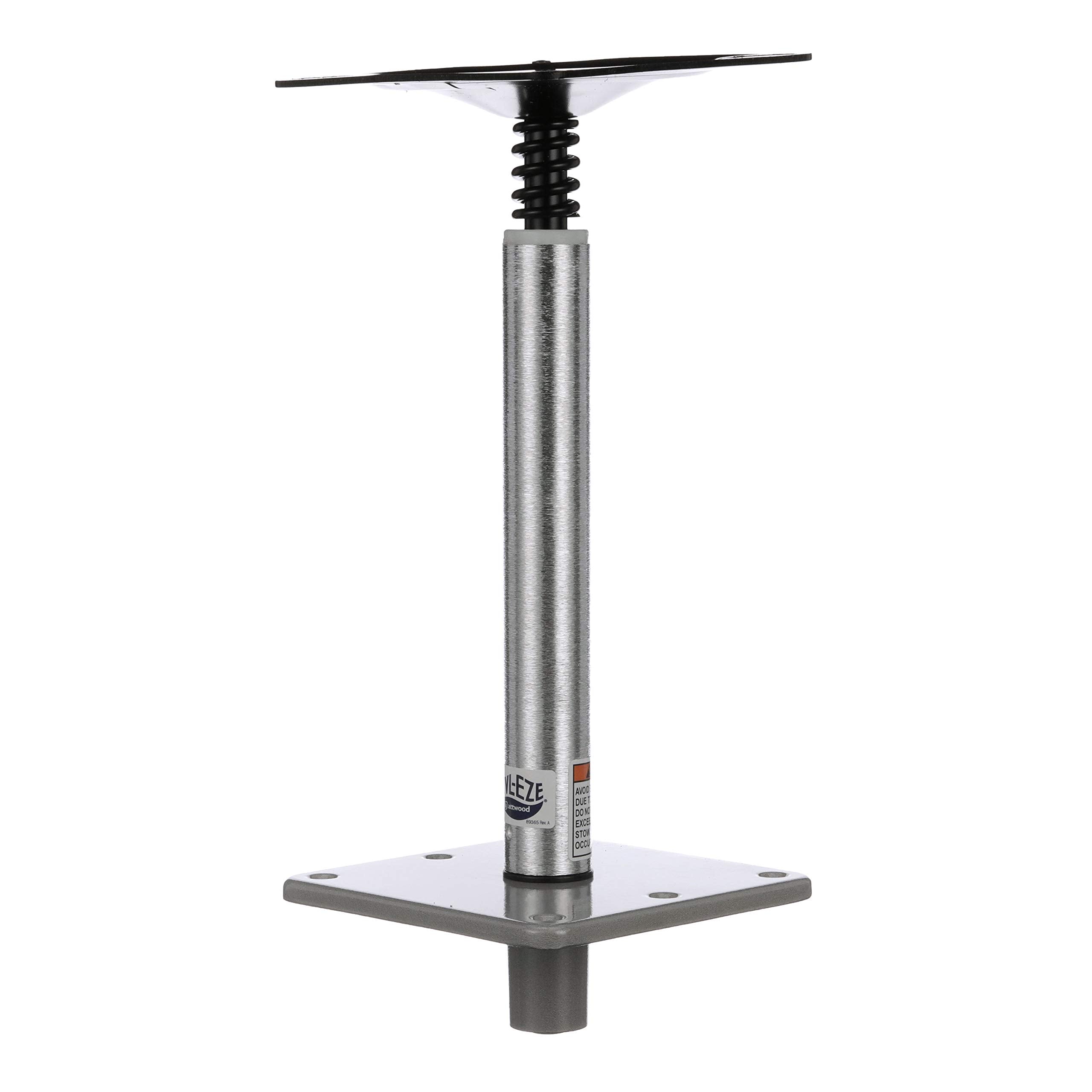 Swivl-Eze Lock’N-Pin ¾-Inch Pedestal Package Attwood, Brushed Aluminum Finish, 11 Inches Tall, 7-Inch x 7-Inch Base Plate